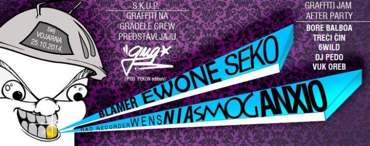 Graffiti na gradele stižu u Sinj