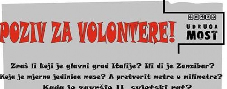 Postani volonter Mosta