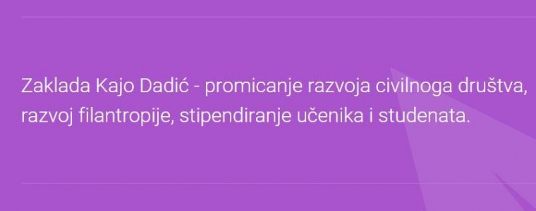 Kajo Dadić prezentira natječaj