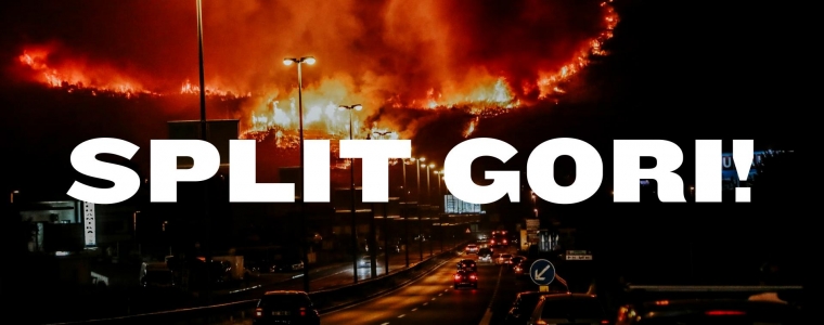 Prosvjedna akcija Split gori!