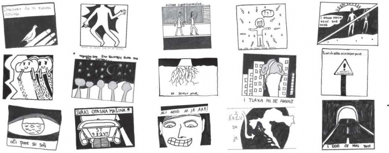 Stihove hitova prikazali u stripu